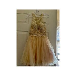 Ladivine by Cinderella Divine Dress - Nude - Size Small